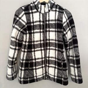 Calvin Klein zip up fleece with gold zipper.